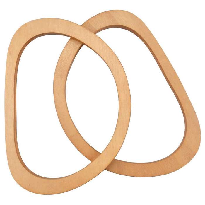 4pcs Oval Shaped Handles for Straws Beach Bags Canvas Handbags Making