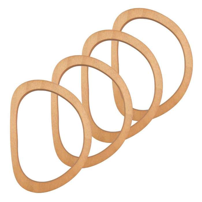 4pcs Oval Shaped Handles for Straws Beach Bags Canvas Handbags Making