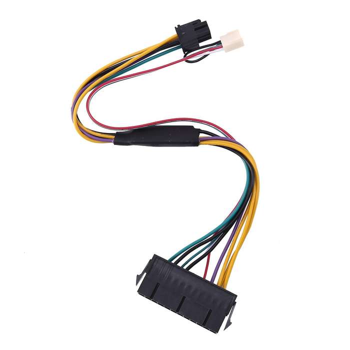 Atx Power Supply Cable Pcie 6 Pin to Atx 24 Pin Power Supply Cable