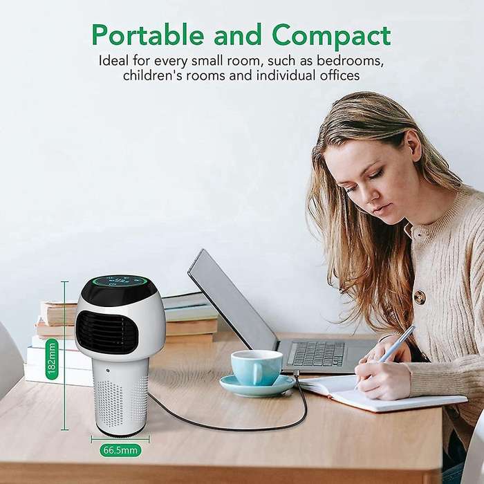 Car Air Purifier for Home Bedroom Office Desktop Pet Room Air Cleaner