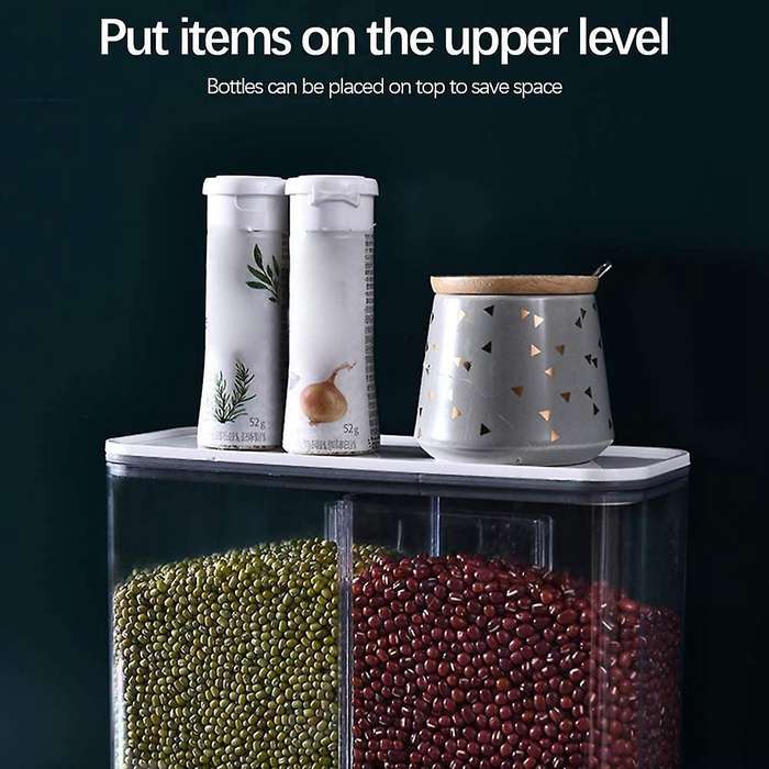 Wall-mounted Dry Food Dispenser, for Cereal,rice Storage Containers C