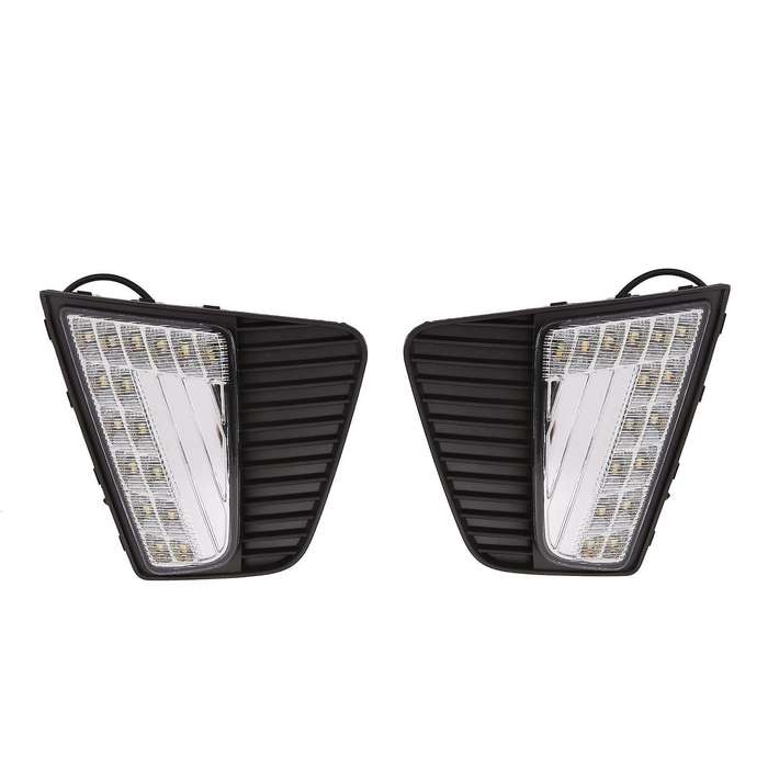 Car Led Daytime Running Light Fog Drl with Yellow Turning Signal Lamp