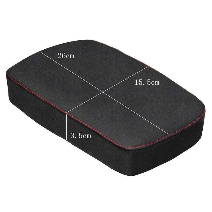 Car Pu Leather Central Armrest Box Cover Protection Gray Line