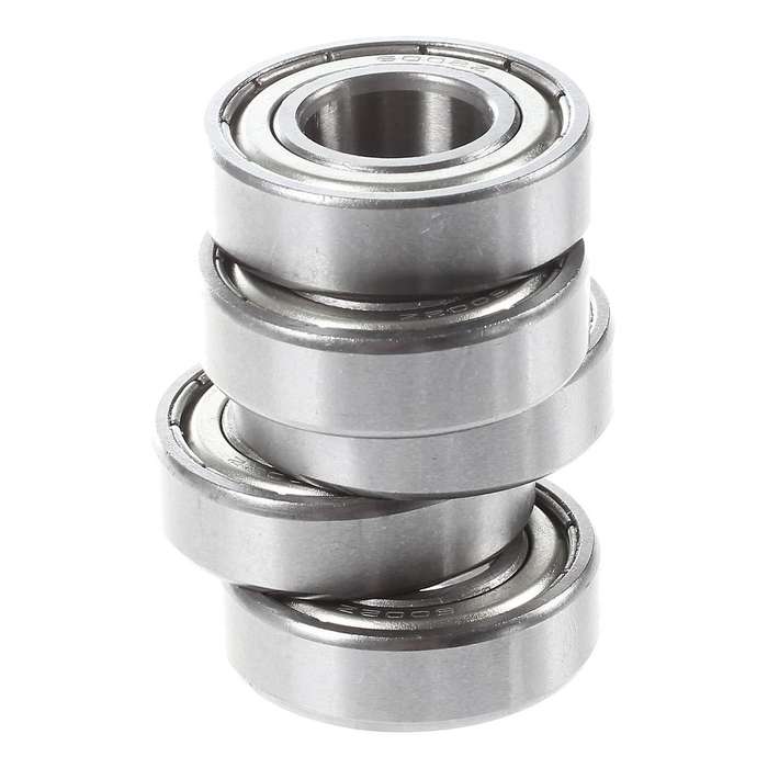 6002z 15 X 32 X 9 Mm Shielded Metal Ball Bearings 5 Pcs, Silver