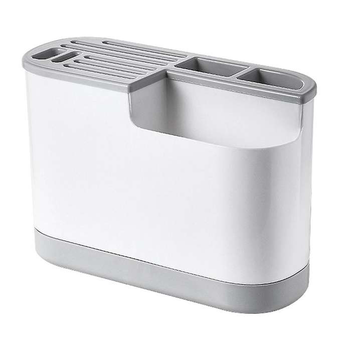 Multifunctional Knife Rack Storage Rack Knife Fork Spoon Rack Grey