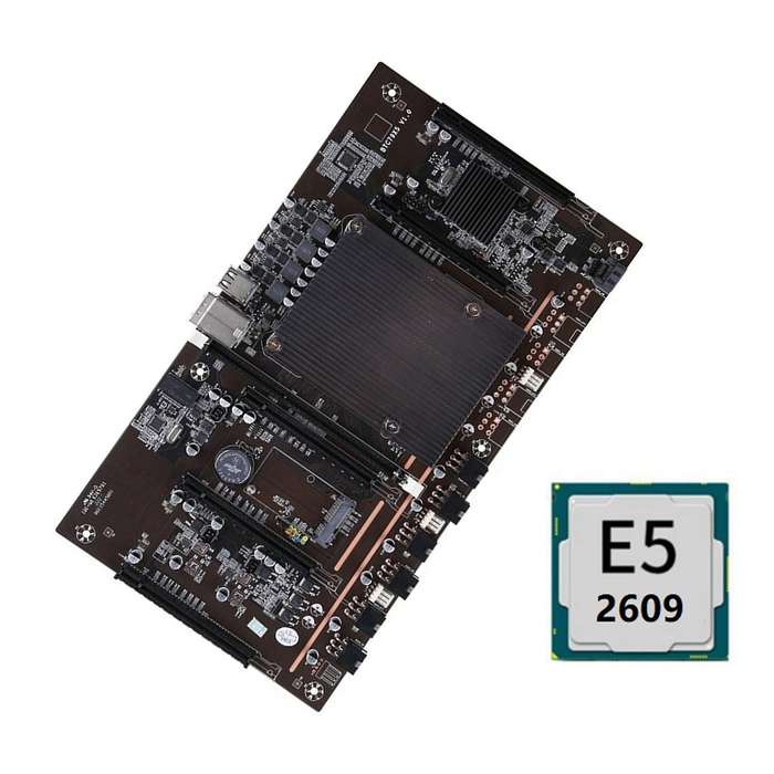 X79 H61 Btc Motherboard 5x Pci-e with E5-2609 Cpu for Btc Miner