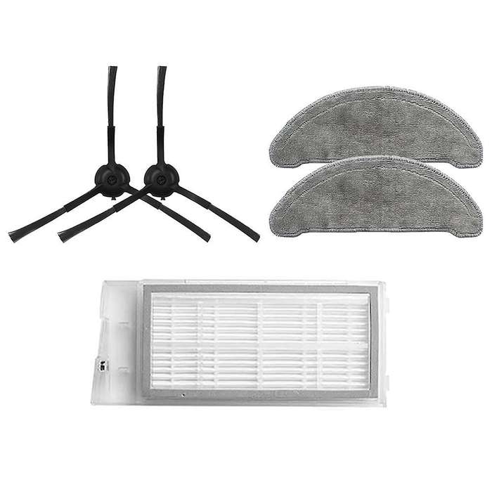 Mops Cloths Rag Side Brush & Hepa Filter for Roidmi Eve Plus Robot
