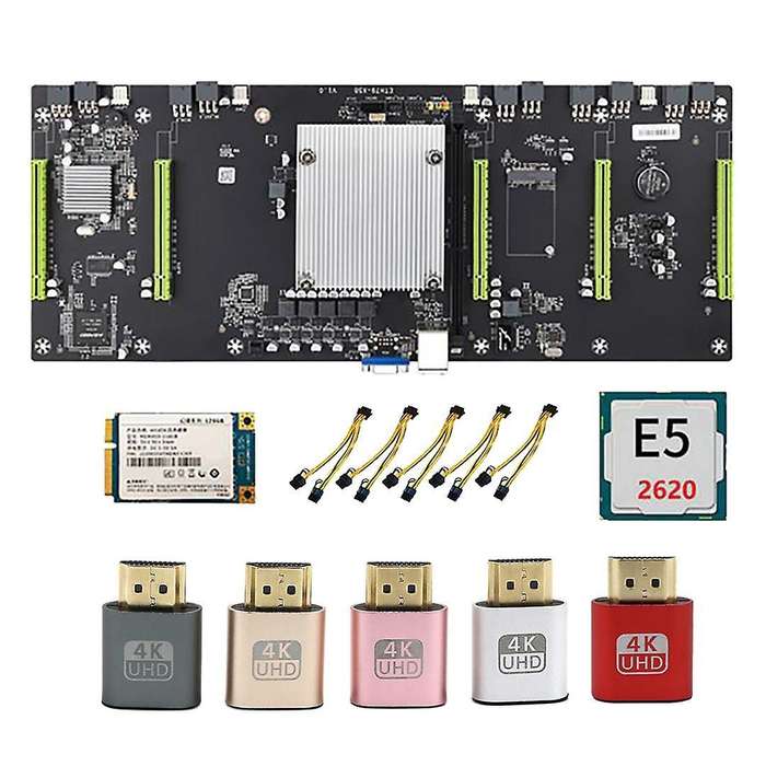Eth79-x5b Motherboard with E5 2620 Cpu+128g Ssd+hd Virtual Display