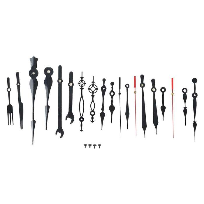 1set Diy Clock Hands Metal Aluminum Material Quartz Clock Accessory