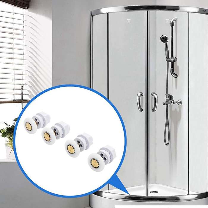 4pcs Eccentric Wheel Bathroom Sliding Glass Wheel 23mm Diameter