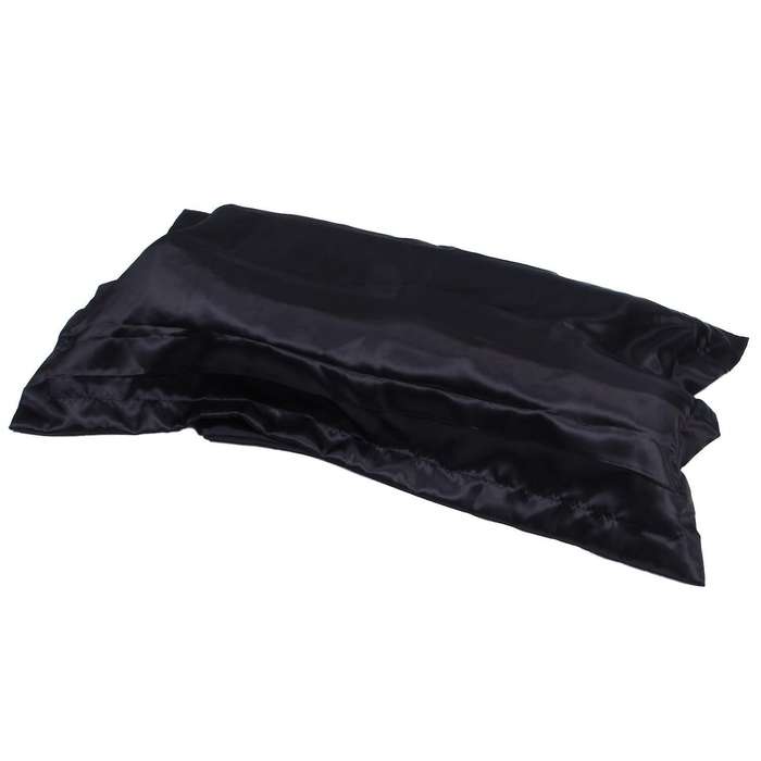 Emulation Silk Pillowcase Single Pillow Cover 48*74cm #75280(black)