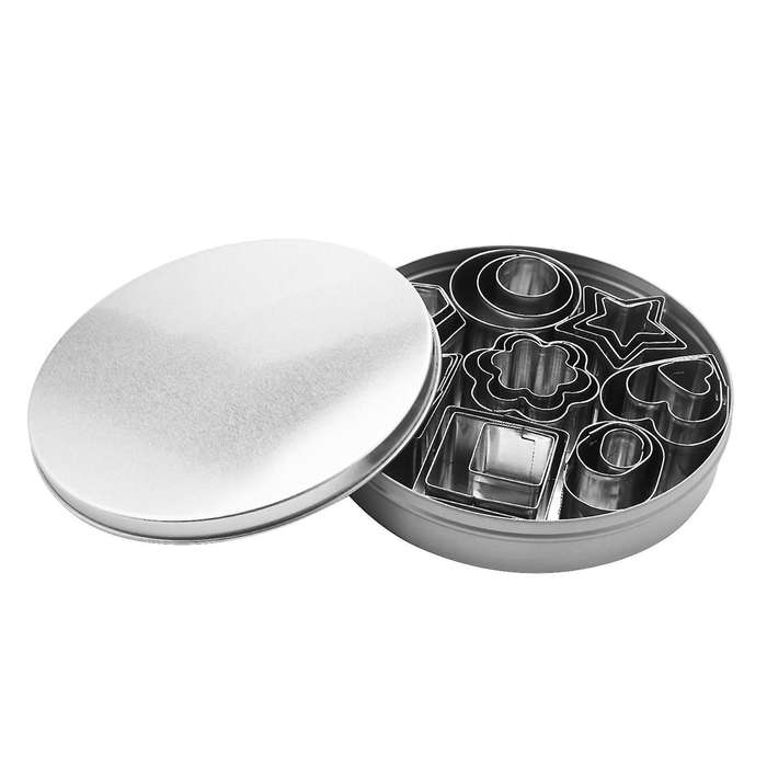 24 Pcs Cookie Cutter Shape Set Mold Stainless Steel Cake Mold Tool
