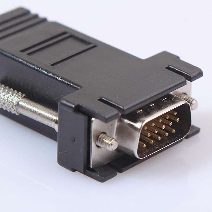 5pcs Rj45 to Vga Male to Lan Cat5 Cat6 Rj45 Network Cable Adapter