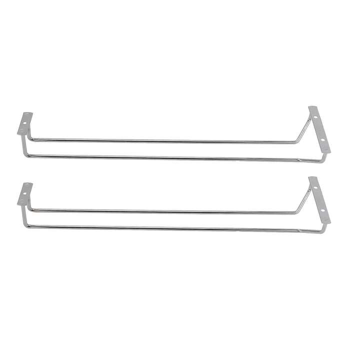 17-inch Stainless Steel Wine Glass Rack, for Kitchen,2 Pcs