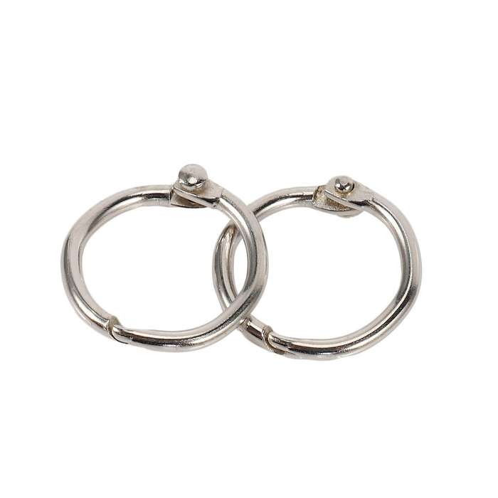 100pcs 19mm Loose Leaf Binder Rings for Scrapbook/album/craft