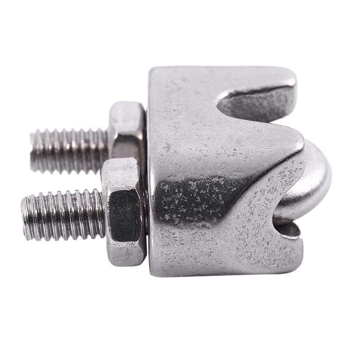 10pcs 2mm 1/16 Inch Stainless Steel Wire Rope Cable Clamp Fastener