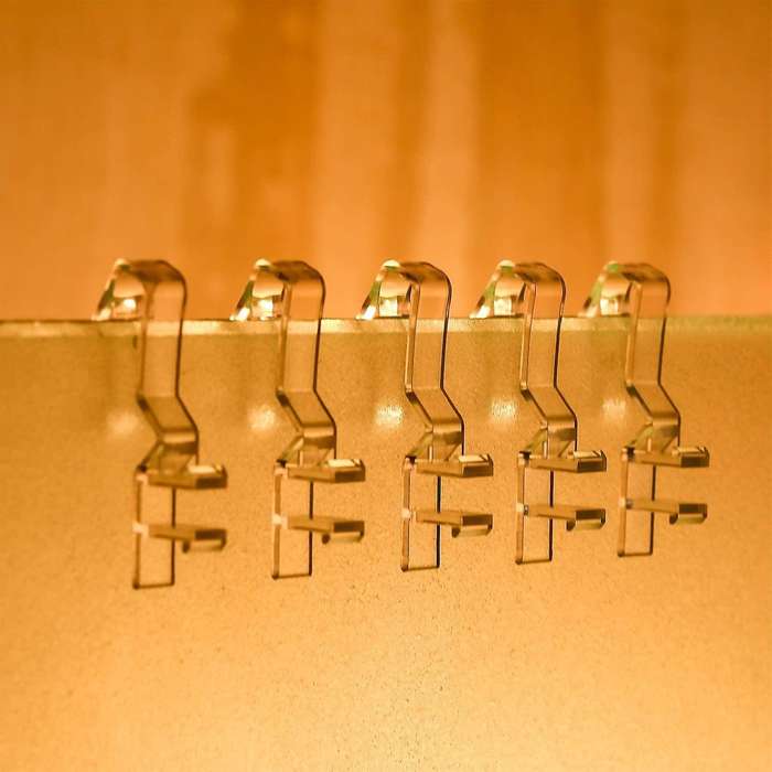 2.1 Inch Valance Clips Window Blind Clips Clear Plastic (20 Pieces)