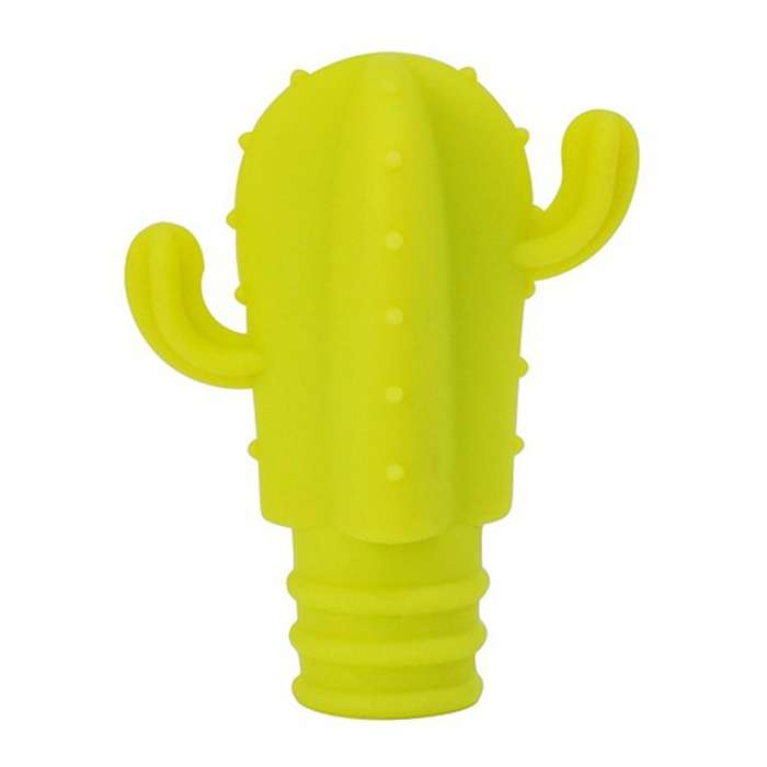 7pc Silicone Cactus Party Wine Glass Marker Labels Tag Bottle Stopper