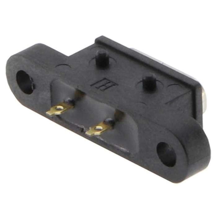10pcs Type-c 2p Waterproof Female Seat with Double-ear Screw Holes