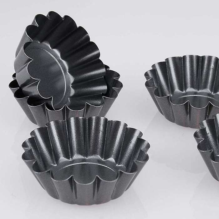 Tart Quiche Flan Pan Mold Muffin Cup Pie Pizza Cake Mold 8pcs