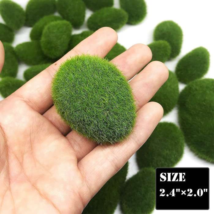 3 Size Artificial Moss Rocks, for Floral Arrangements and Crafting
