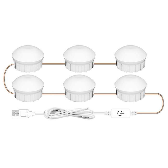 3 Colors Makeup Mirror Lamp Led Professional Press Dimming Dressing-a
