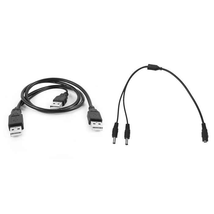 30cm 5.5x2.1mm 1 Female to 2 Male Plug Dc Camera Splitter Cable