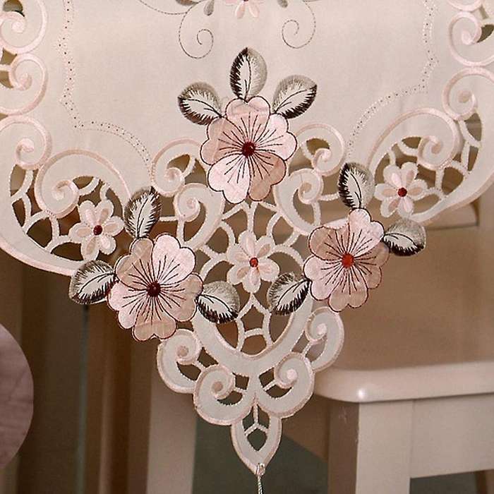 Embroidered Table Spreader Home Furnishing Rectangular Table Towel