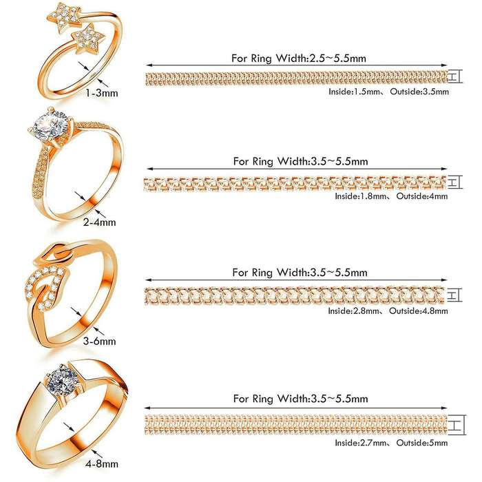 Invisible Ring Size Adjusters Invisible Clip Guard Resizer