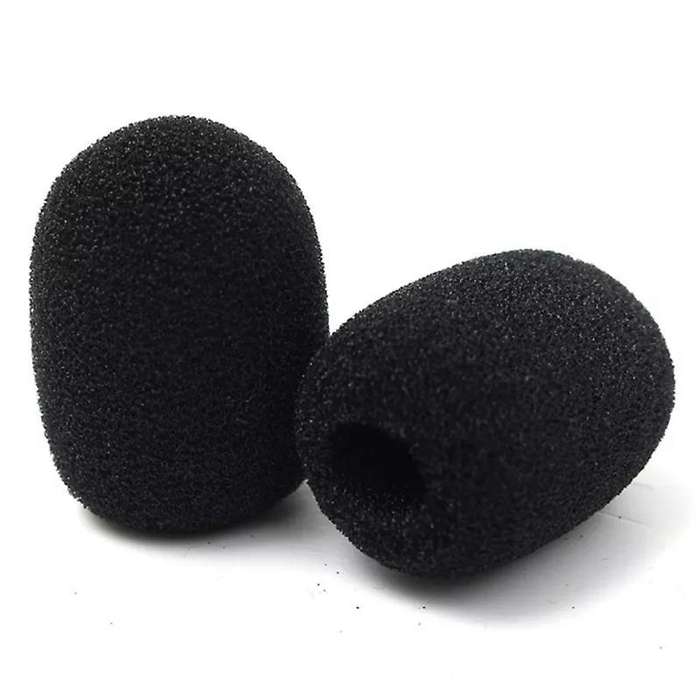 100pcs Microphone Headset Grill Windshield Sponge Foam Mic Cover