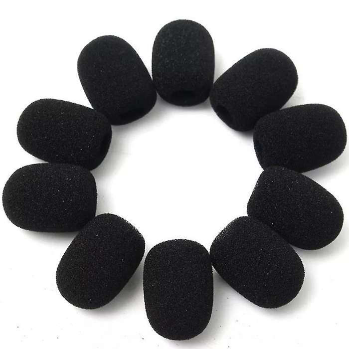 100pcs Microphone Headset Grill Windshield Sponge Foam Mic Cover