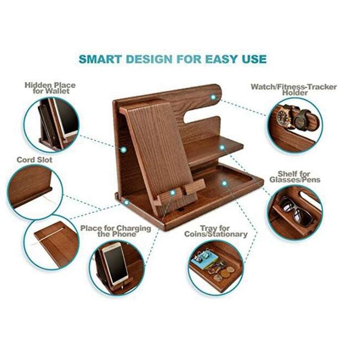 2x Watch Organizer Men Gift Graduation Male Travel Idea Gadgets