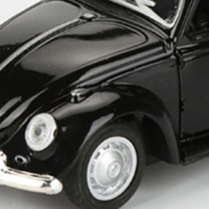 Vintage Beetle Diecast Pull Back Car Model Toy White