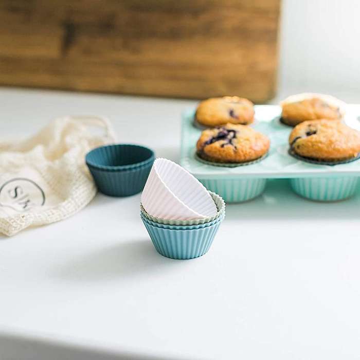 Silicone Cupcake Baking Cups 24 Pack Silicone Baking Cups