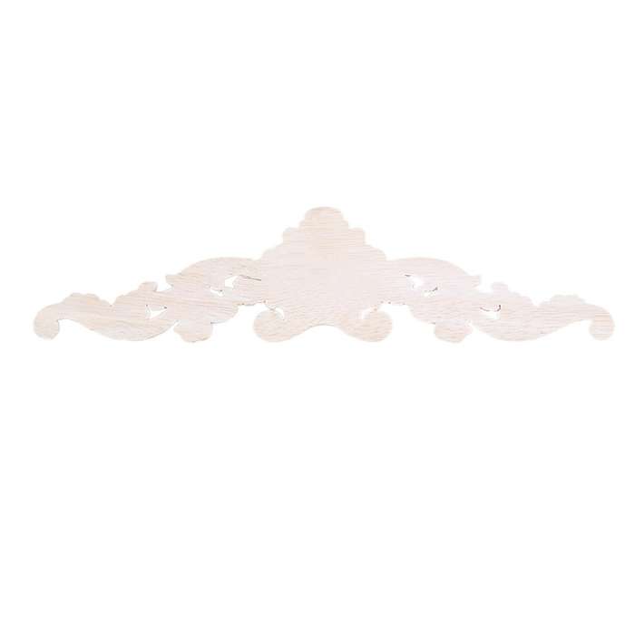 30 X 8 X 1cm Wood Carved Corner Onlay Applique Frame Decor Furniture