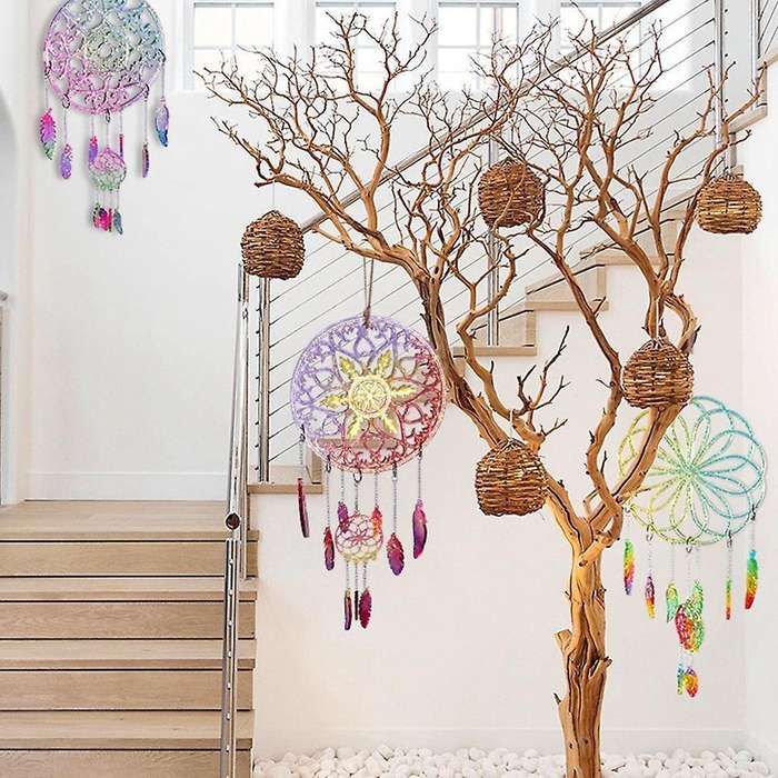 3pcs Diy Crystal Epoxy Mould Hanging Wall Decoration Silicone Mould D