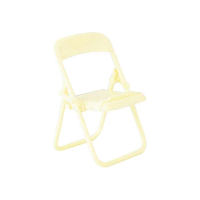 Steve Cute Little Chair Mobile Phone Holder Desk Foldable Yellow