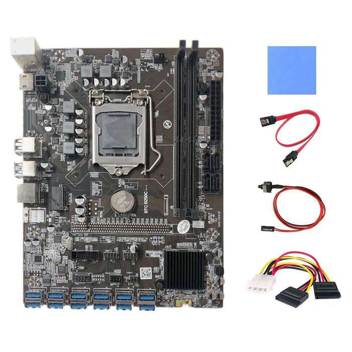 Motherboard+thermal Pad+4pin to Sata Cable+switch Cable+sata Cable