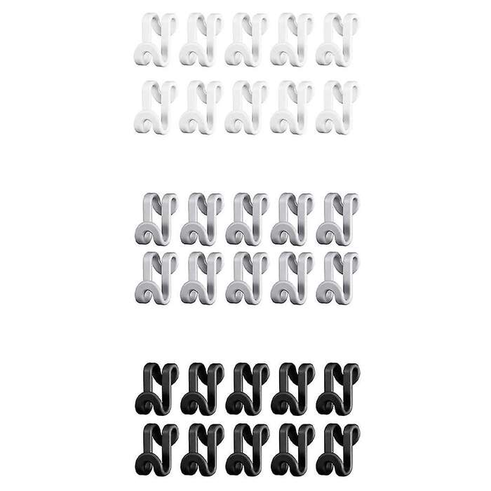 30 Pieces Clothes Hanger Connector Hooks Mini Cascading Hanger Hooks