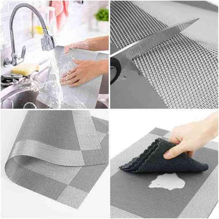 8 Pcs Placemats Heat Resistant for Kitchen Dining Table 45 X 30cm