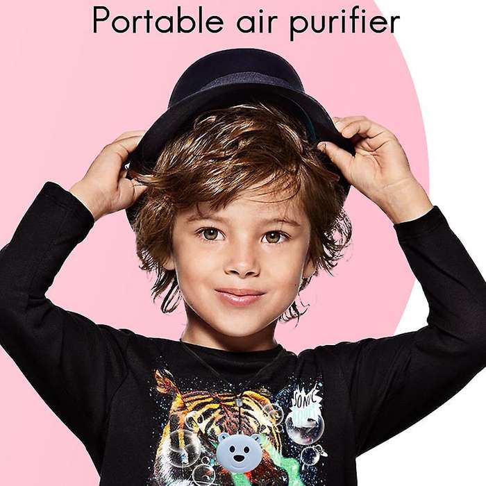 Air Purifier Car Oxygen Bar 200mah Negative Ion Hanging Neck Blue