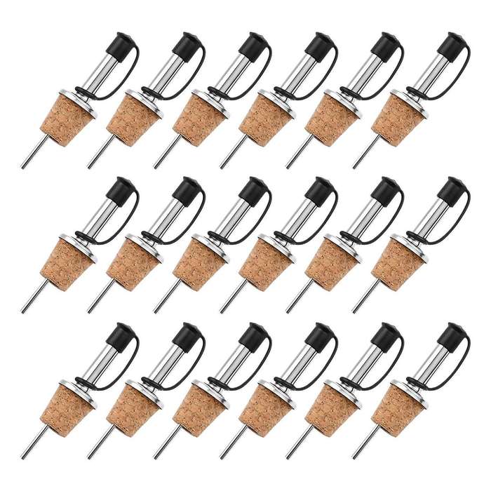 16 Pcs Wine Pourers Wine Cork Pourer Pour Spout for Liquor Bottles