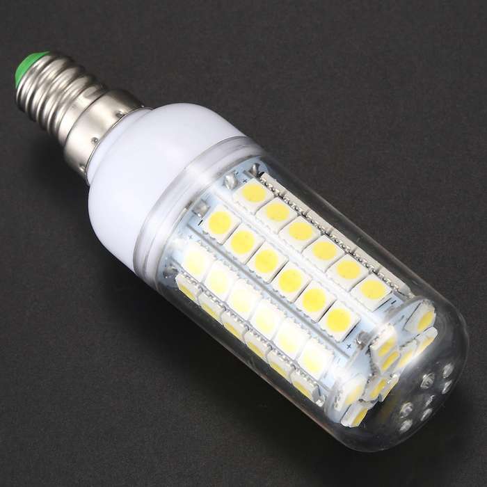 E14 69 Smd 5050 Led 800lm Energy Saving Corn Light Bulb White Lamp W 220v