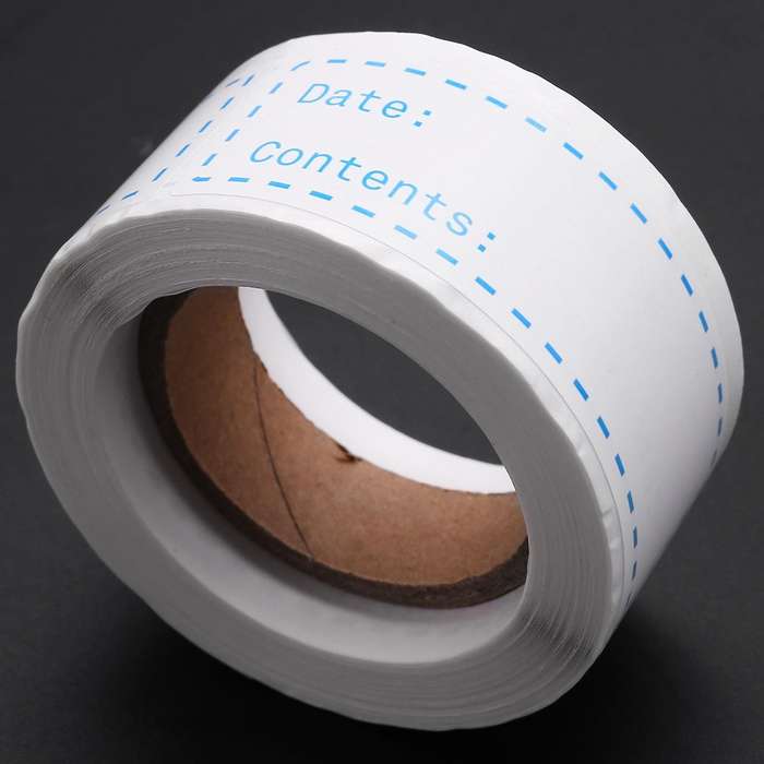 Food Date Labels and Blank Freezer Labels, for Meal Prep Container