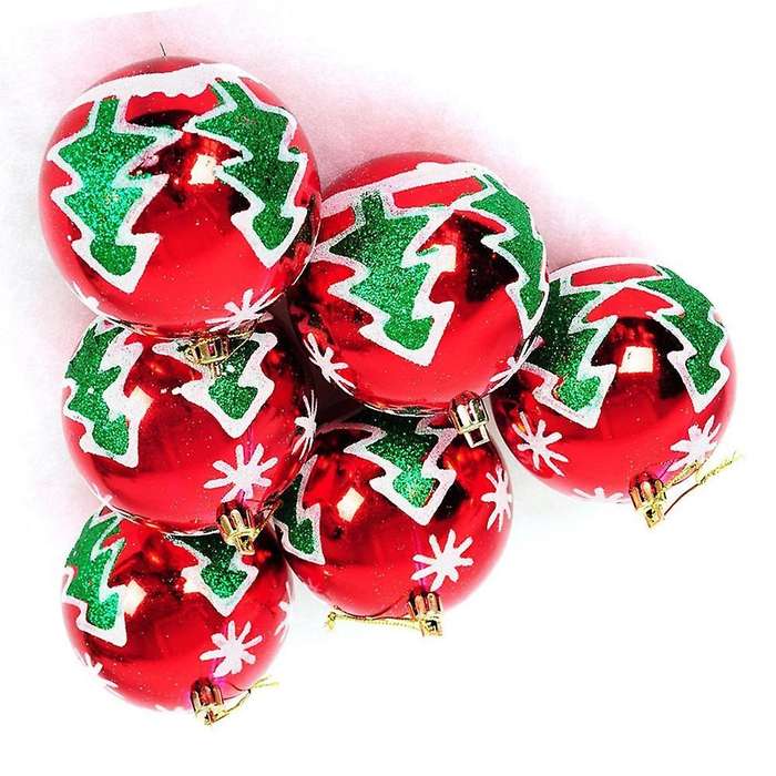 8cm Christmas Tree Balls Set Hanging Ball Home Party New Year Decor