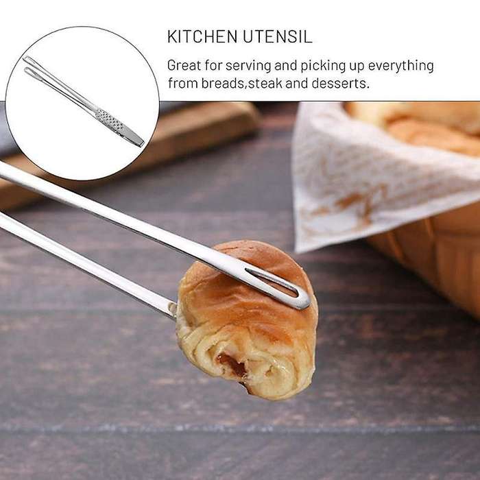 11-inch Kitchen Tweezer Tongs, Long Stainless Steel with Precision