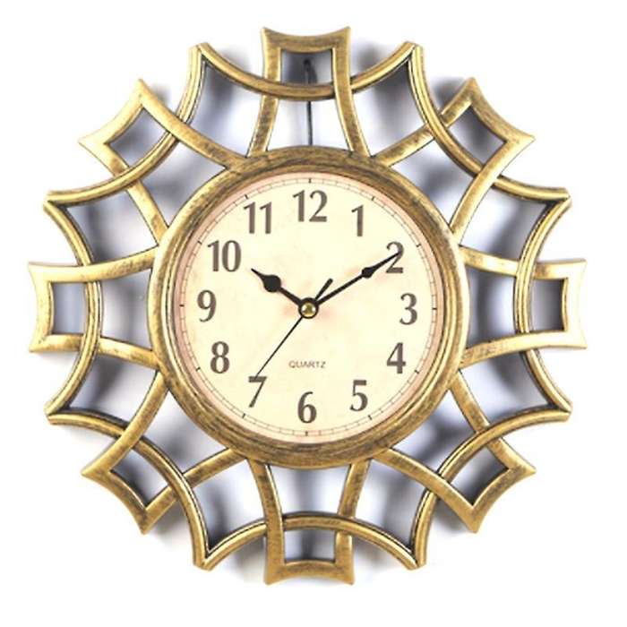 Abstract Wall Clock Numeral Geometric Wall Clock Quartz Gold
