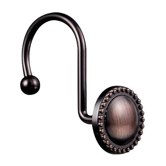 Shower Curtain Hooks Oil Rubbed Bronze,shower Curtain Rings,16 Pcs