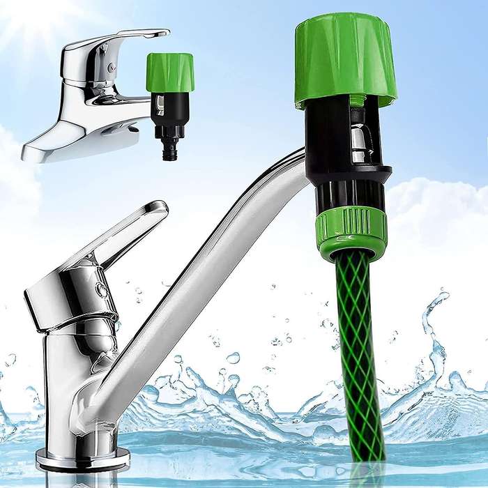 Kitchen Tap Hose Pipe Connector,garden Hose Pipe Joiner Fitting,2sets