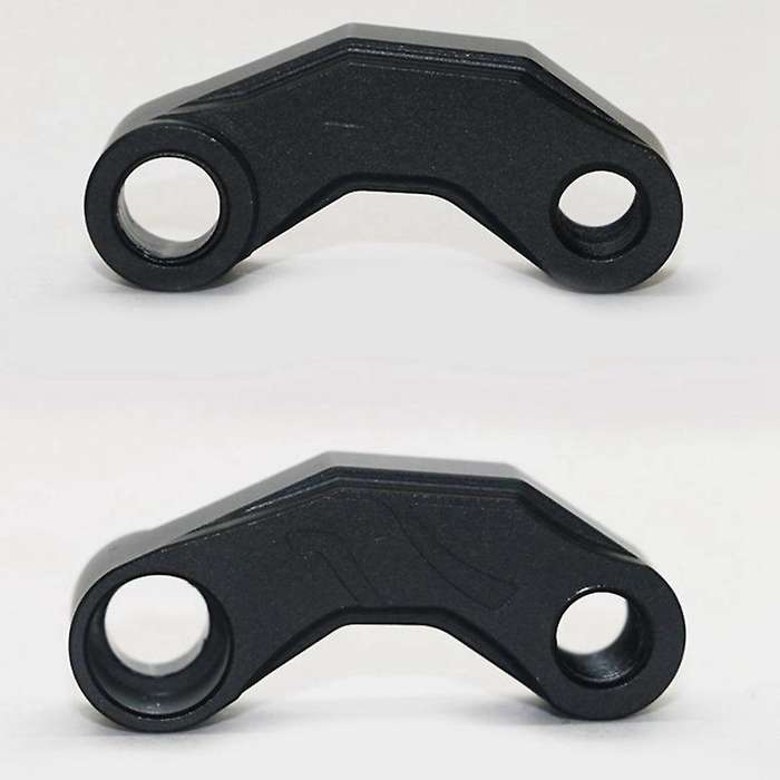 Pair Motorcycle Mirror Extender Risers Universal Adapter M10 Black